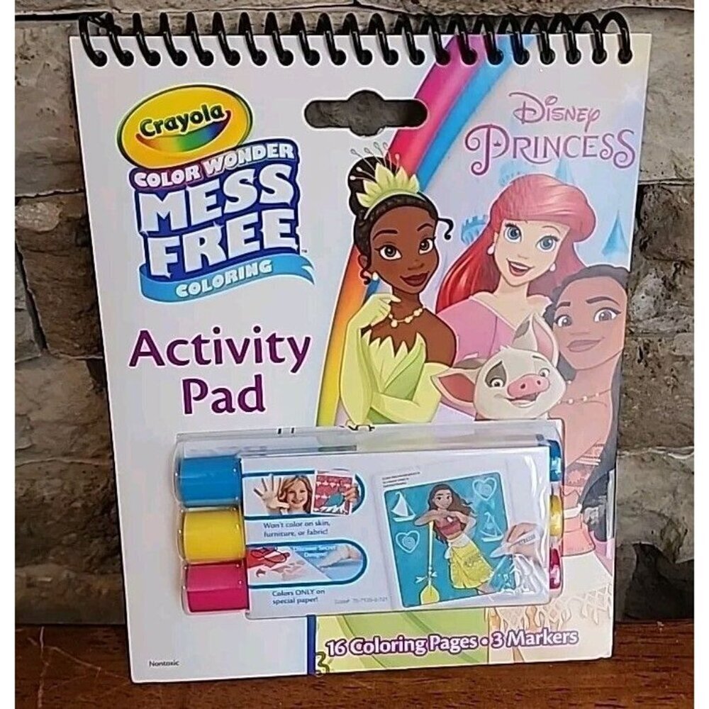 Crayola Color Wonder Mess Free Disney Princess Great Travel Activity Pad